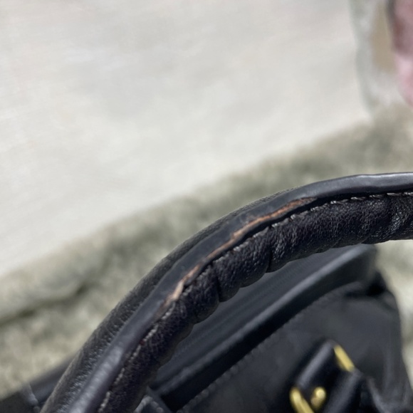 Etienne Aigner Black Signature Canvas Doctor-Style Satchel EUC - Picture 11 of 16